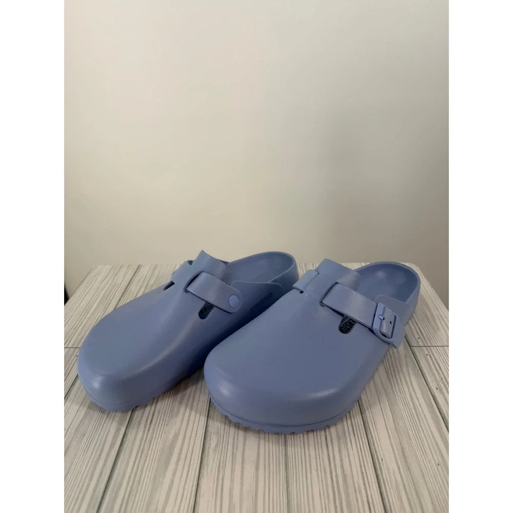 Birkenstock Boston EVA Essentials Clogs Mule Elemental Blue Adjustable Shoes 10